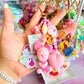 Handmade Fancy & Chunky Beaded Bag Charm - #22 (LIMITED)