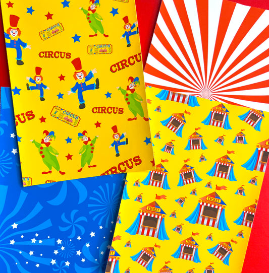 Circus / FULL PAGE Sticker Paper Pack