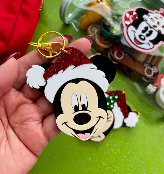 Santa Mouse (Boy) Keychain / Bag Charm