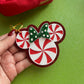 Peppermint Mouse (With Bow) Keychain / Bag Charm