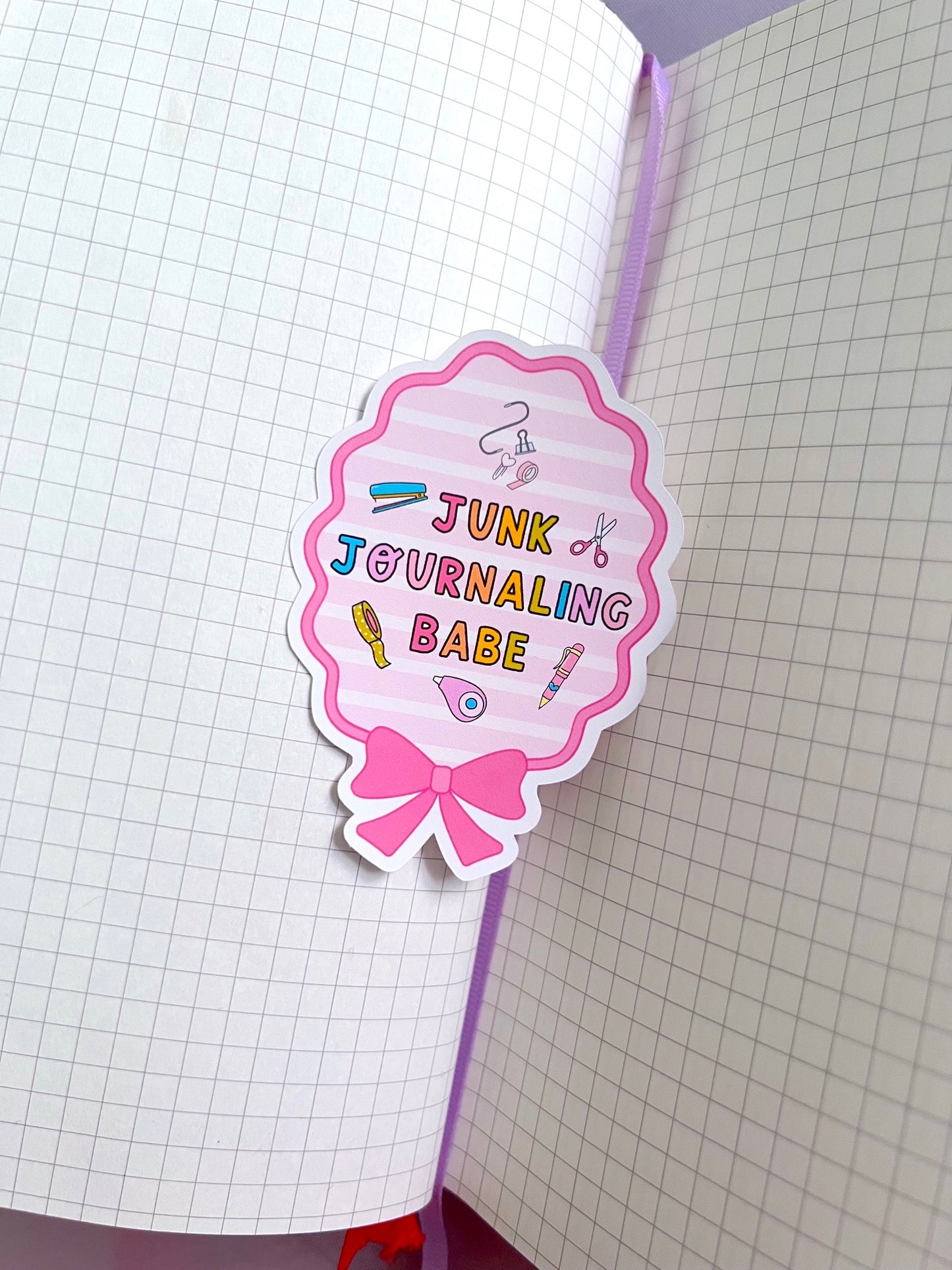 Junk Journaling Babe / Die Cut Sticker