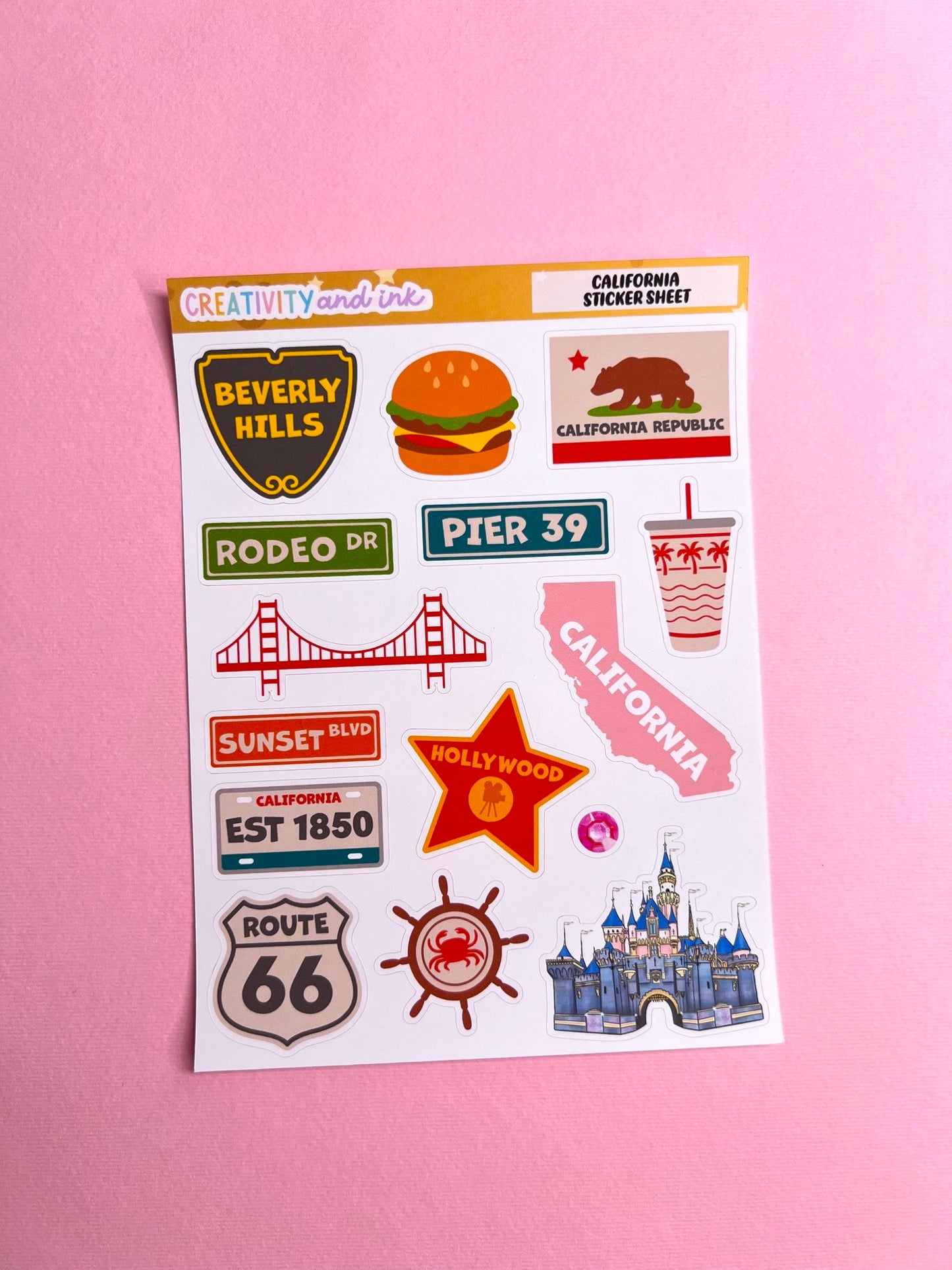 California / Sticker Sheet