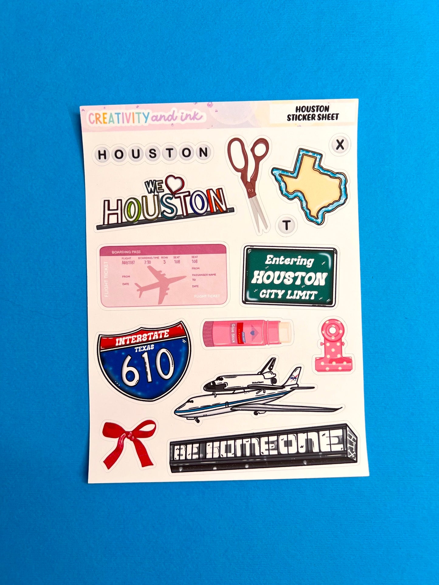 Houston / Sticker Sheet