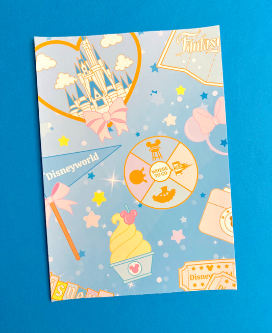 Magical Park FULL PAGE Sticker Paper (6x9)