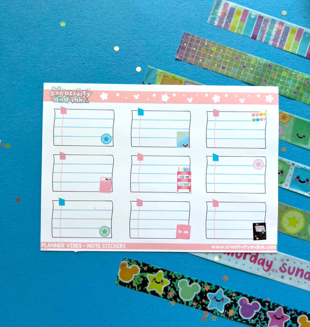 Planner Vibes / Notes Stickers