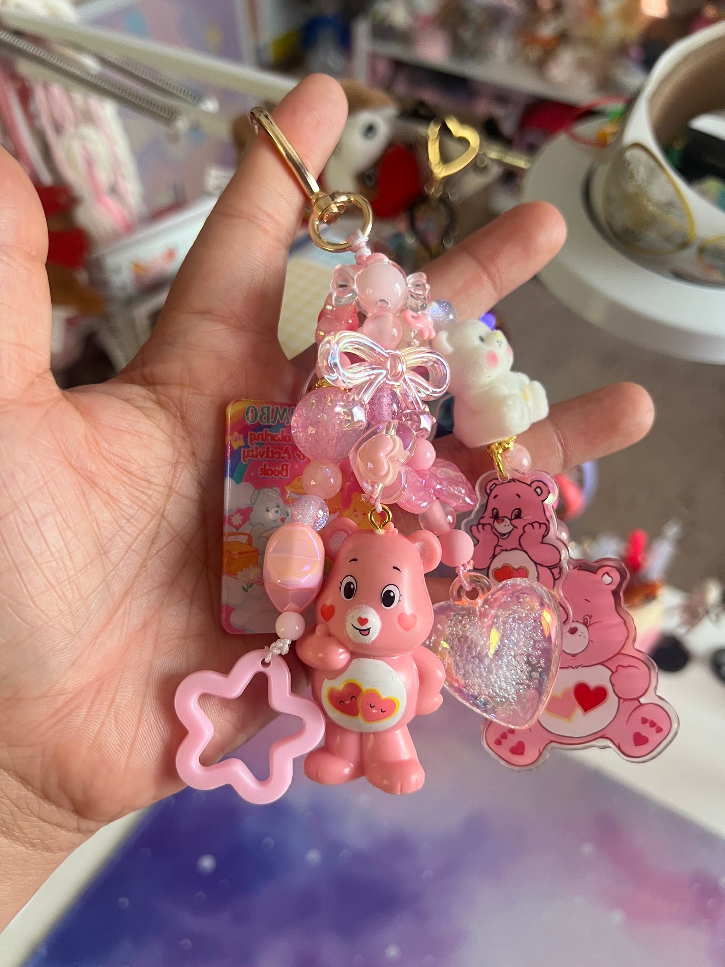 Handmade Fancy & Chunky Beaded Bag Charm - #5