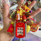 Handmade Fancy & Chunky Beaded Bag Charm - #8