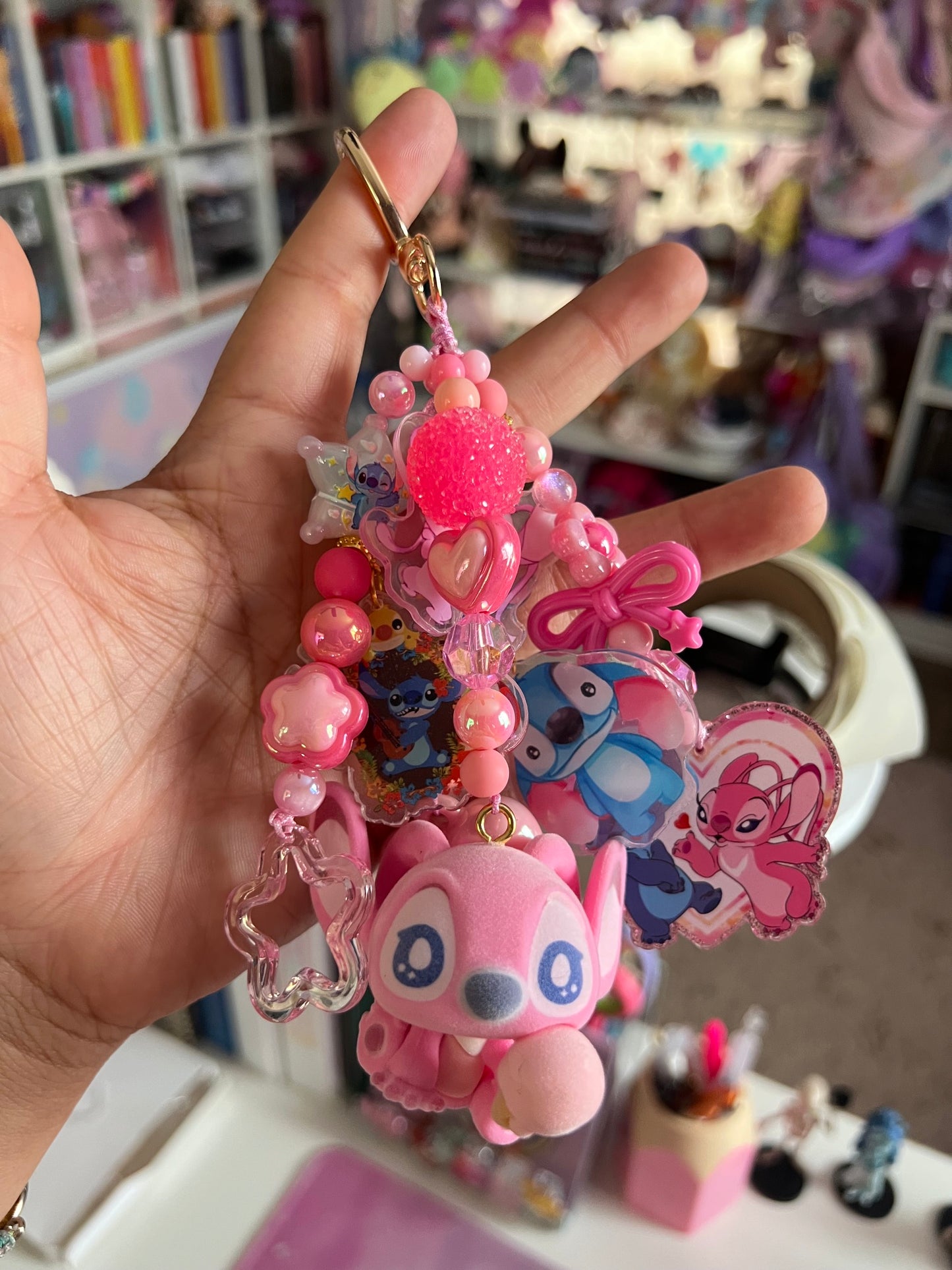 Handmade Fancy & Chunky Beaded Bag Charm - #20