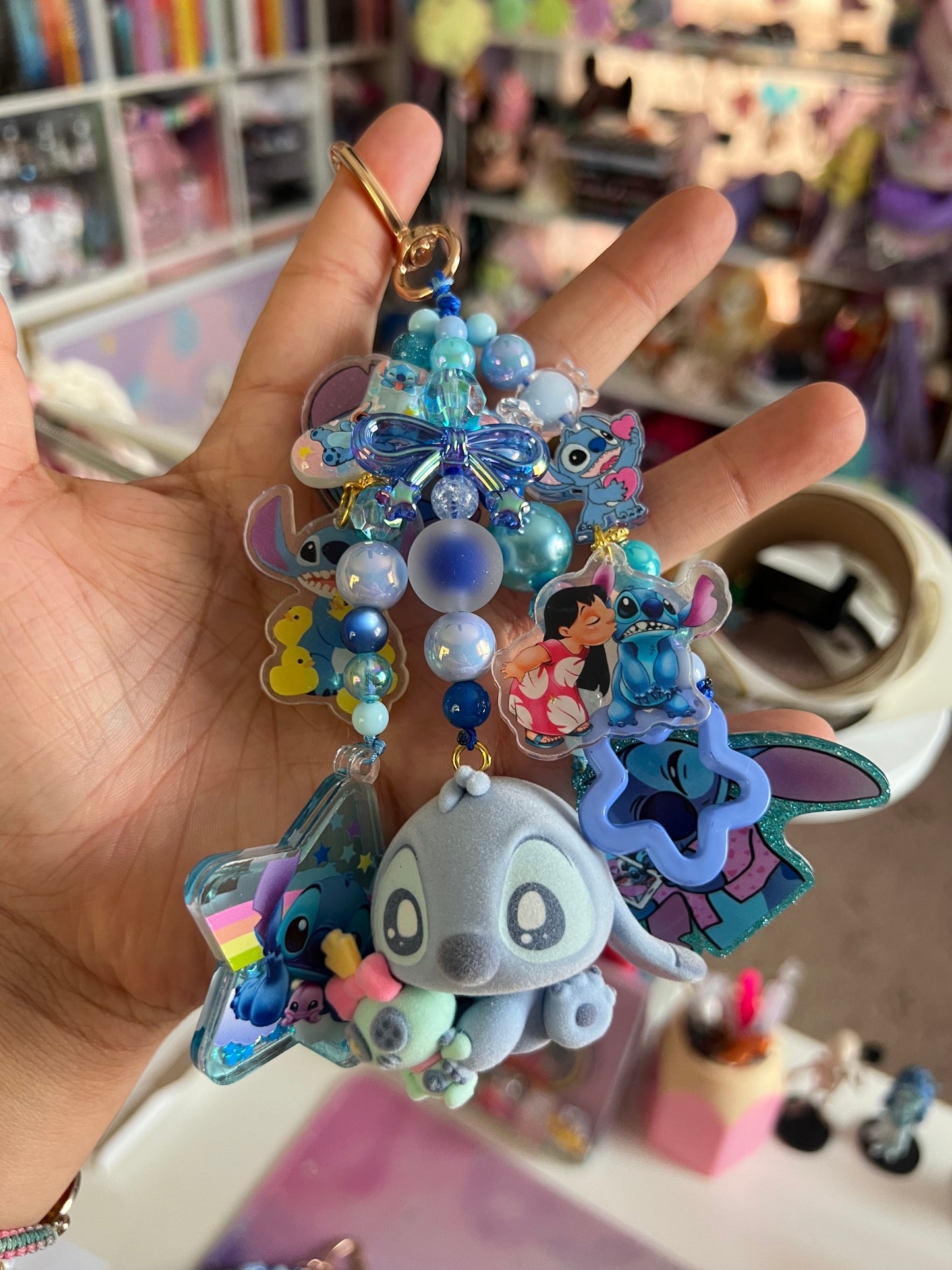 Handmade Fancy & Chunky Beaded Bag Charm - #21