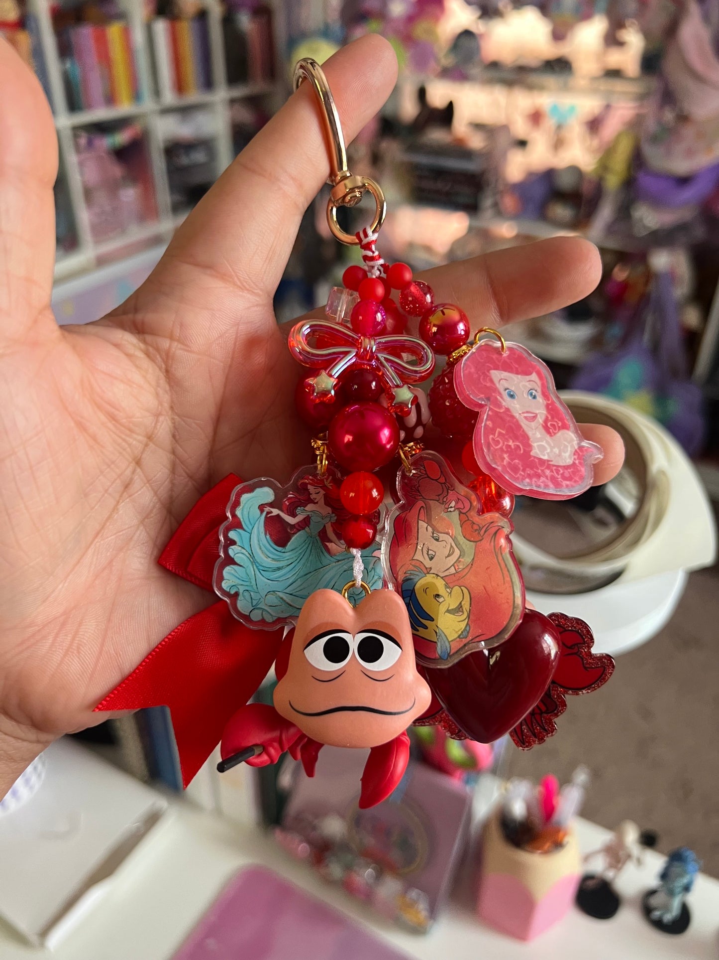 Handmade Fancy & Chunky Beaded Bag Charm - #26