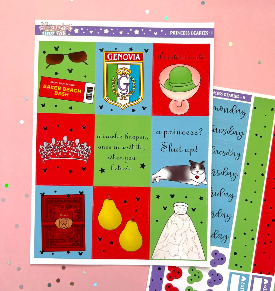 Princess Diaries / Sticker Kit