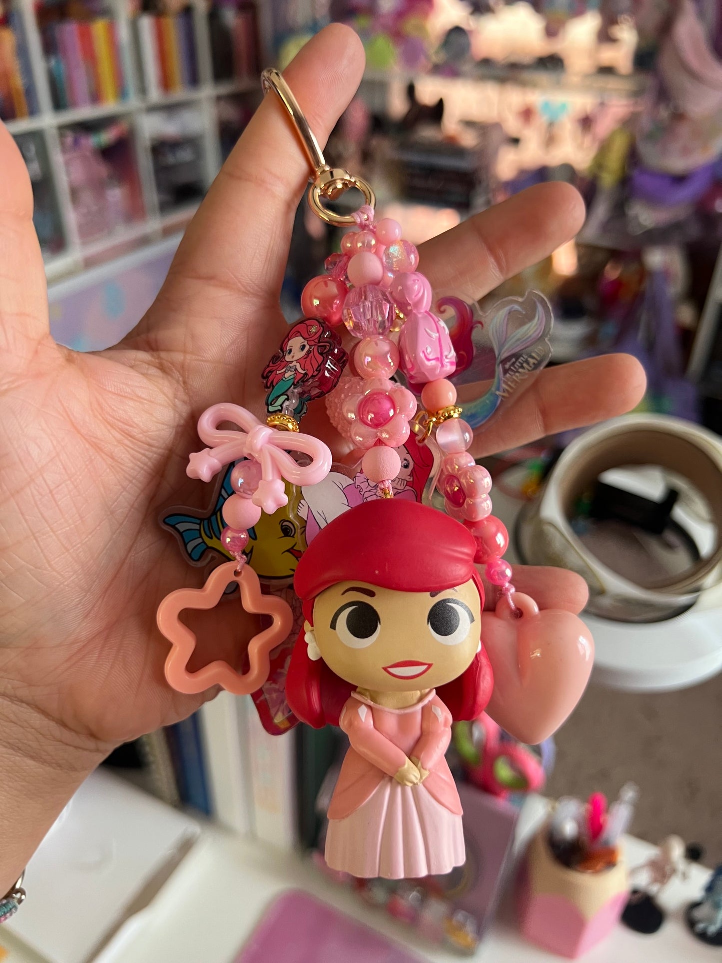 Handmade Fancy & Chunky Beaded Bag Charm - #28