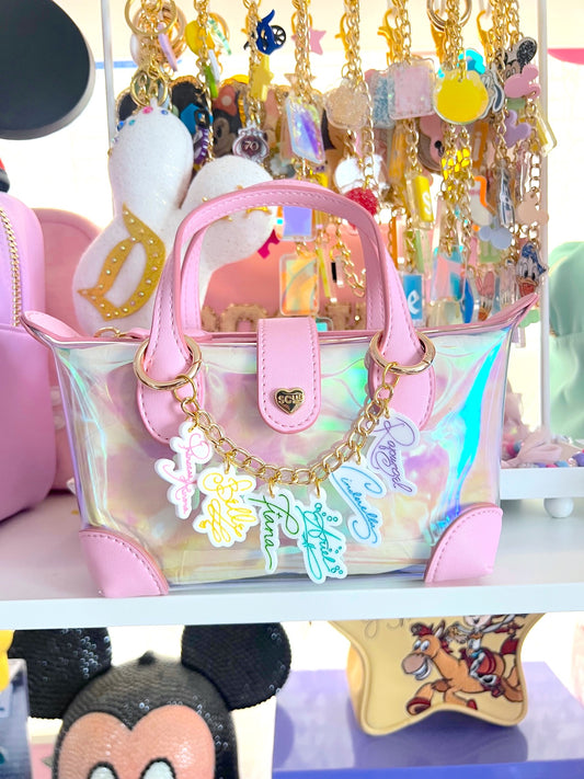 Princess Signature Mini Acrylic Bag Chain