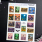 Halloween Stamps Sticker Sheet