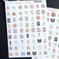 Spooky Letters Sticker SET