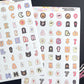 Spooky Letters Sticker SET