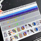 Nevermore / Holographic Foil Washi Strips