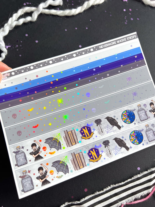 Nevermore / Holographic Foil Washi Strips