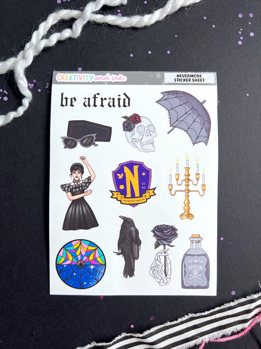 Nevermore Deco Sticker Sheet