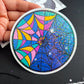 Nevermore Window / Large Glitter Die Cut Sticker
