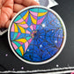 Nevermore Window / Large Glitter Die Cut Sticker