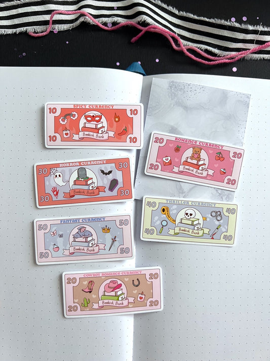 Bookish Currency / Die Cut Pack