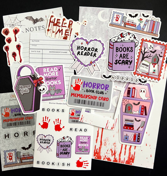 NEW! Horror Reader / Collage & Sticker Pack