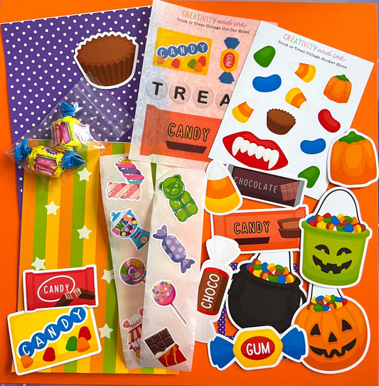 NEW! Trick or Treat / Collage & Sticker Pack