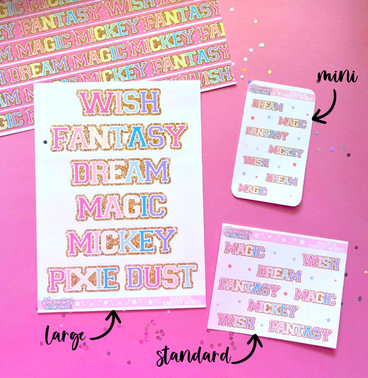 Varsity Magic Words / Deco (Mini + Standard + Large)