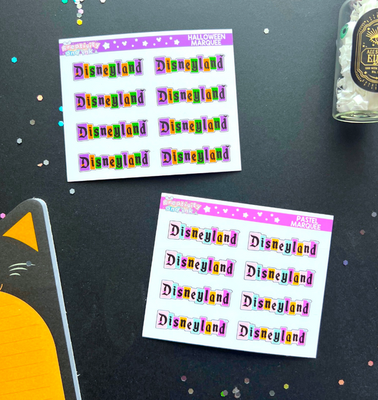 Halloween Marquee Stickers