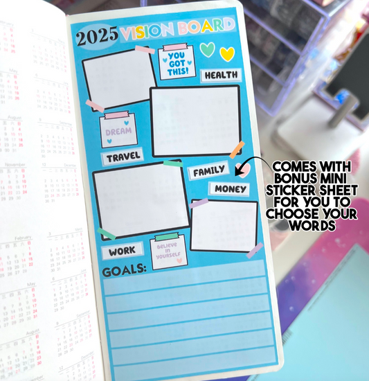 2025 Vision Board / Sticker Dashboard