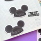 CUSTOM Mousekeeter Hat Die Cut Sticker Sheet