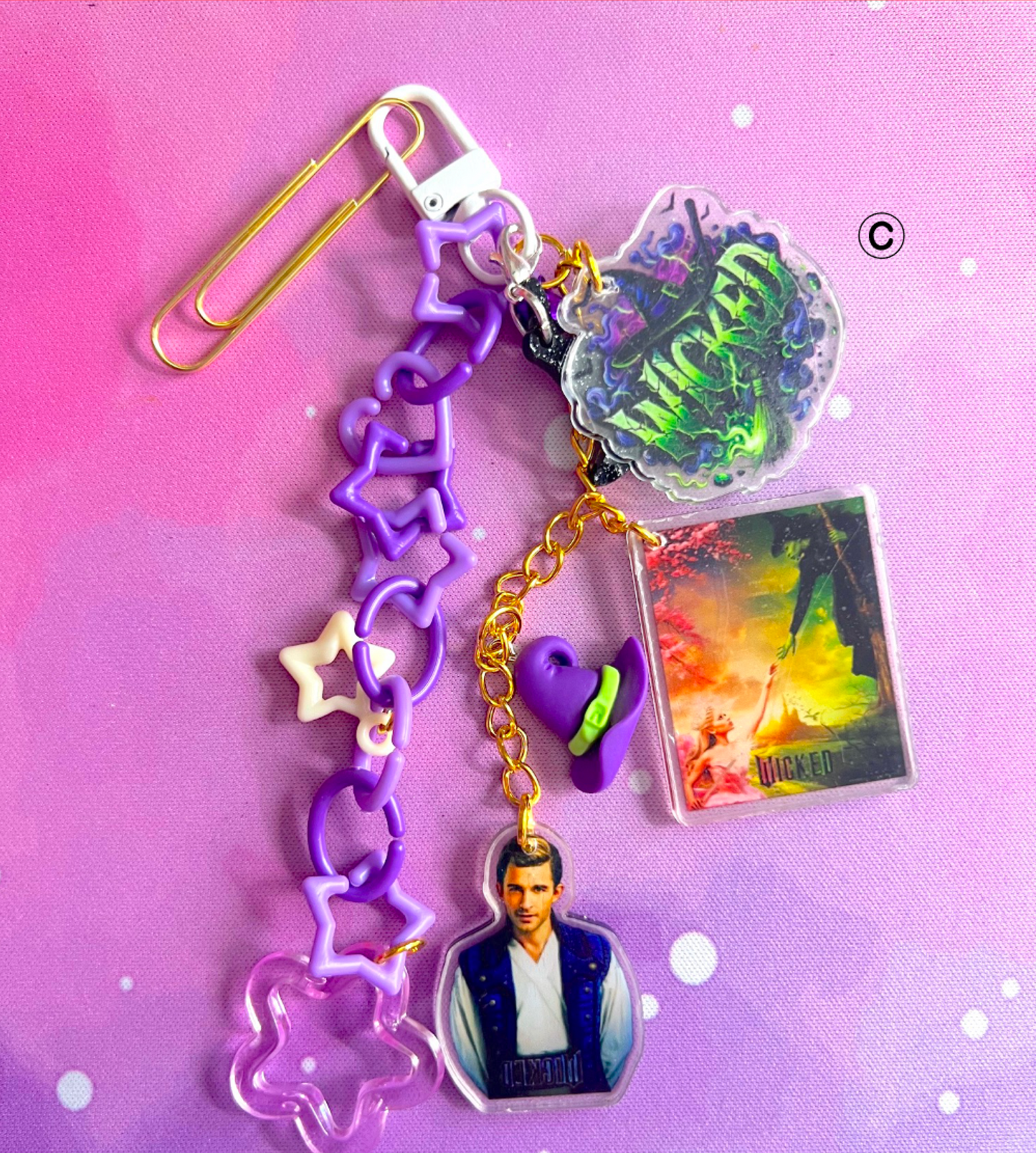 Handmade WICKED Junk Journal Charms