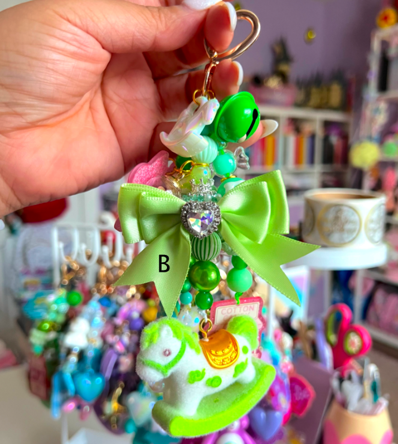 CAROUSEL Handmade Fancy & Chunky Beaded Bag Charm (LIMITED)