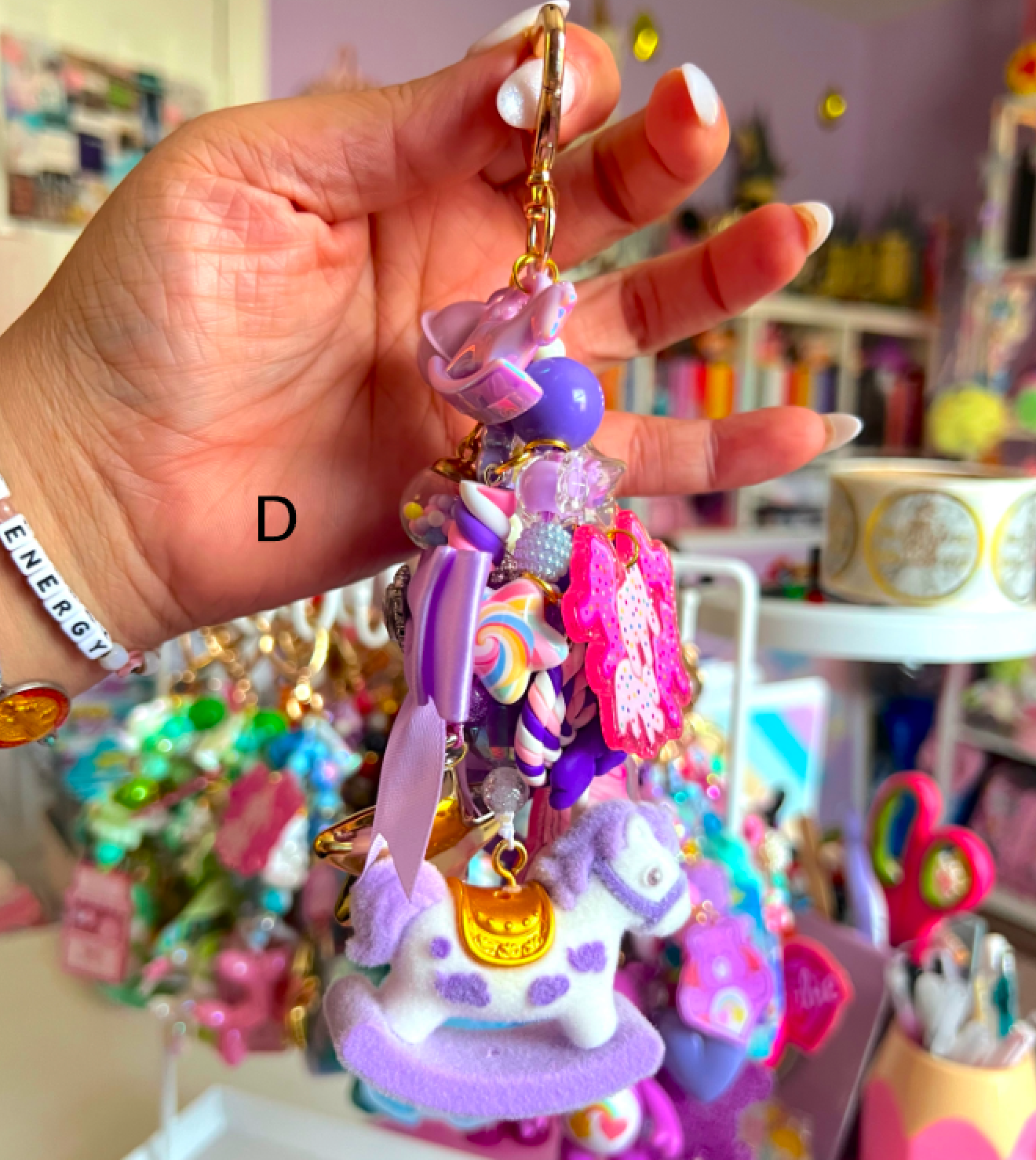 CAROUSEL Handmade Fancy & Chunky Beaded Bag Charm (LIMITED)