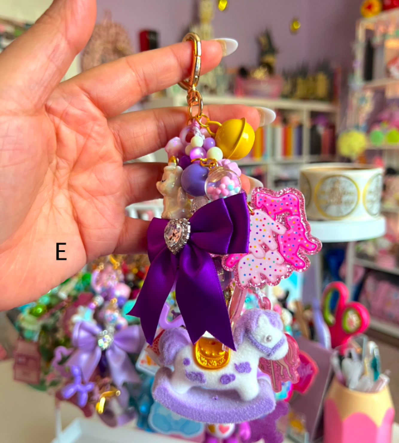 CAROUSEL Handmade Fancy & Chunky Beaded Bag Charm (LIMITED)