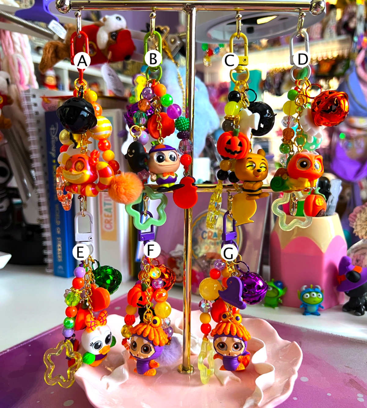 Halloween Mini Bead Bag Charms (LIMITED)
