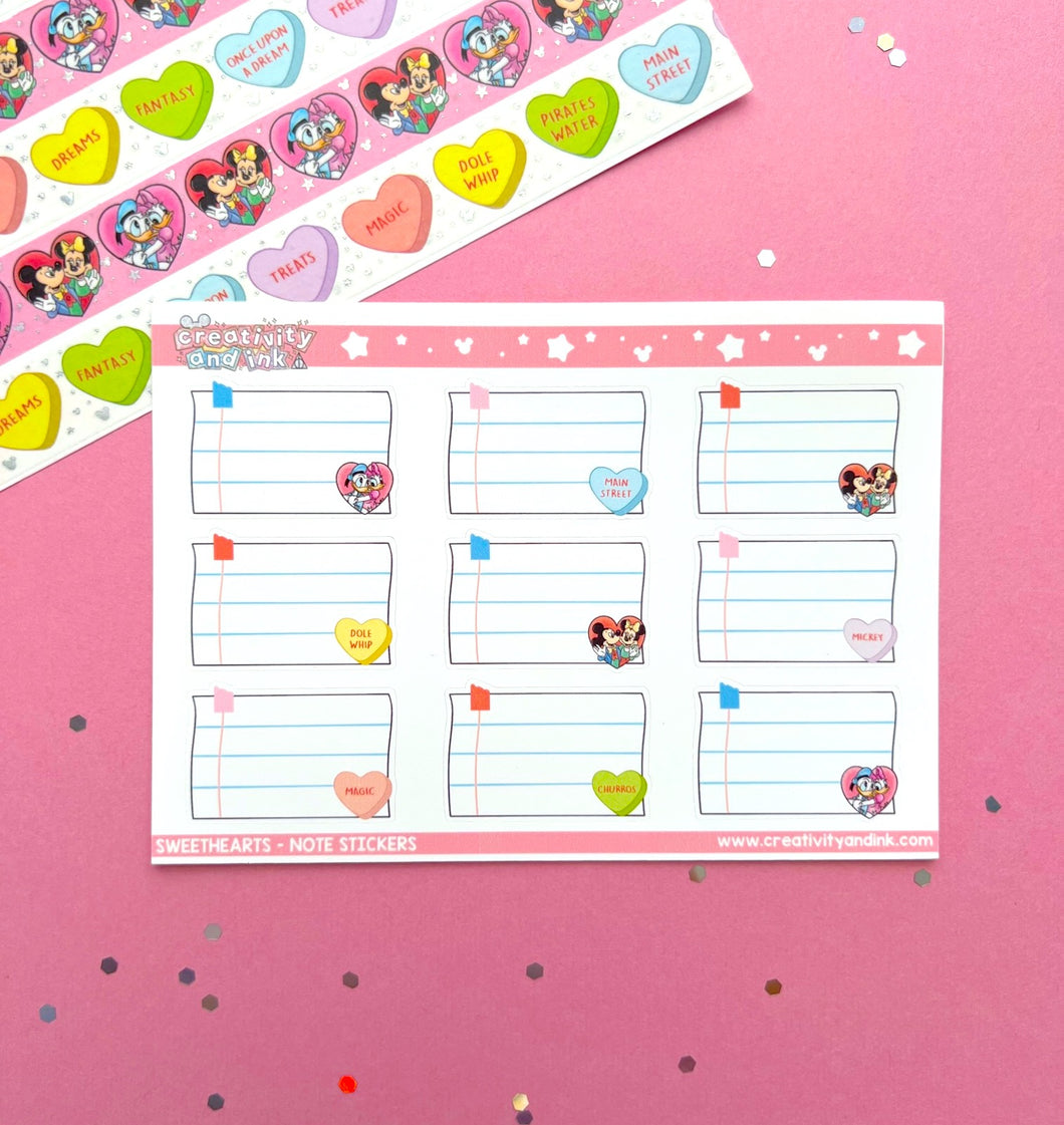 Sweethearts / Notes Stickers