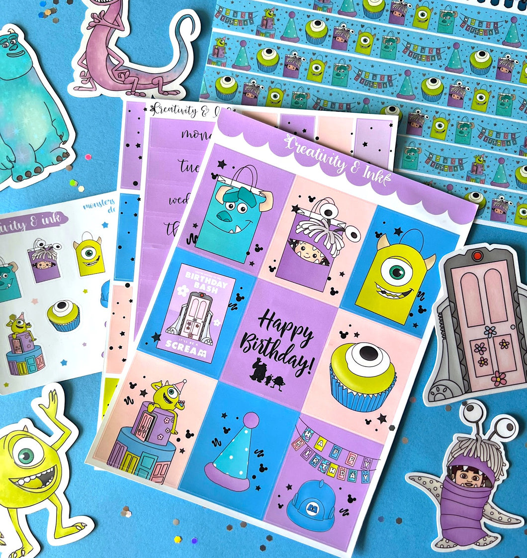 Monsters Birthday / Sticker Kit
