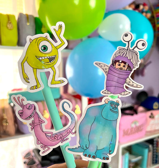 Monsters Characters / GLITTER Die Cut