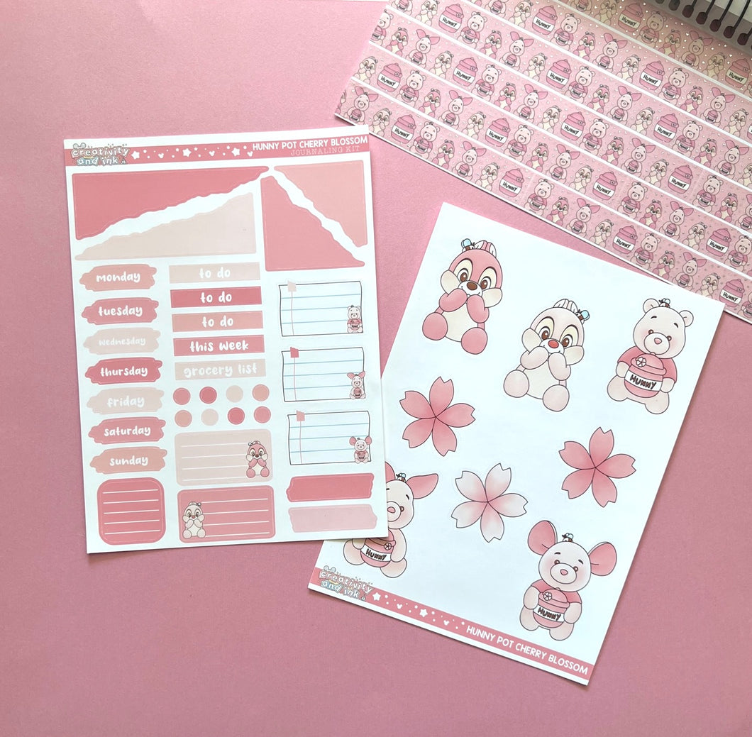 Hunny Pot Friends - Cherry Blossom / Journal Kit