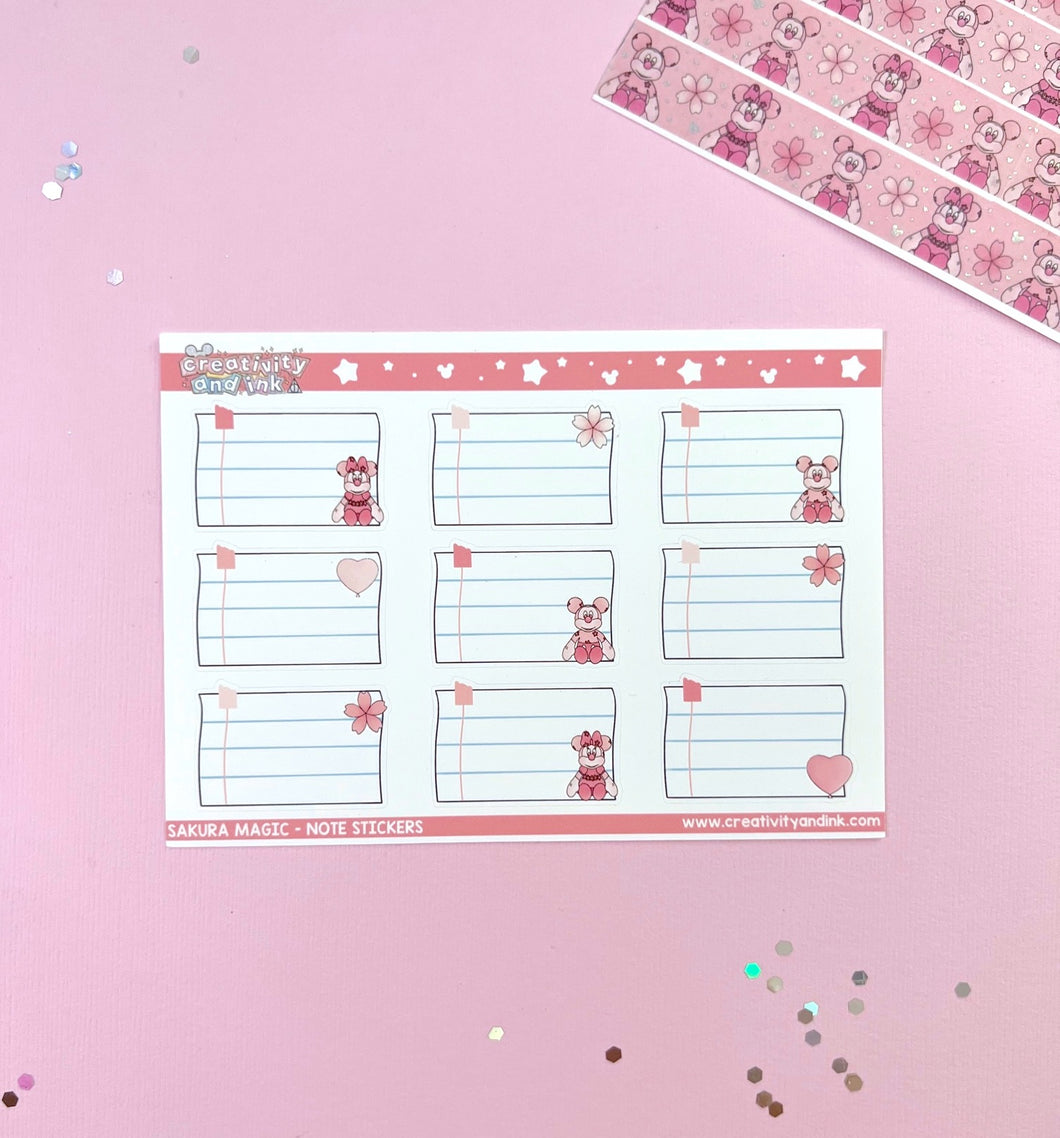 Sakura Magic / Notes Stickers