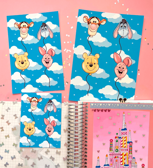 Hunny Pot Balloons / FULL SHEET Sticker